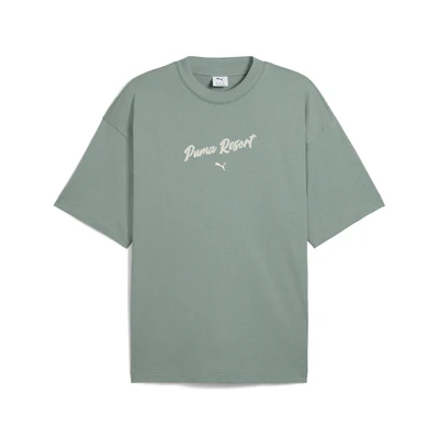 Abbildung von Puma Graphic TEE Unisex Tshirt print, Größe: Large, Green moon
