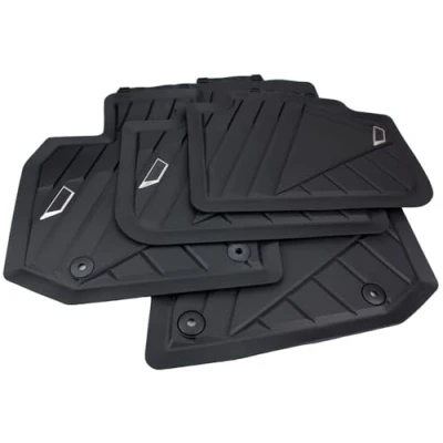 Abbildung von kfz premiumteile24 Original Fußmatten Kompatibel mit X3 (G45) Baujahr ab 11/2024 Automatten Premium Qualität Allwetter Schriftzug vorne + hinten Schwarz