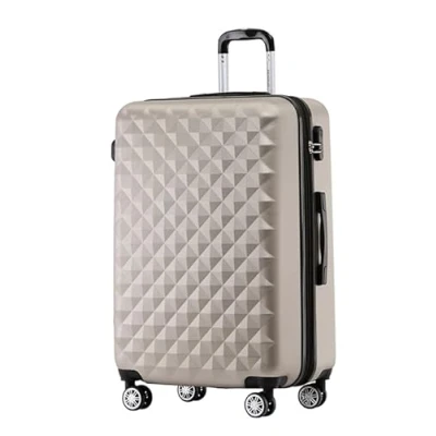 Abbildung von BEIBYE Zwillingsrollen 2066 Hartschale Trolley Koffer Reisekoffer Gepäck M L XL Set (Champagner, XL)