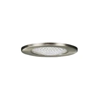 Abbildung von Paulmann 98449 Möbeleinbauleuchte Micro Line Structure Einbaustrahler flach Einbauspot max. 1x20W Lampe Betriebsspannung 12V G4 Metall Eisen gebürstet