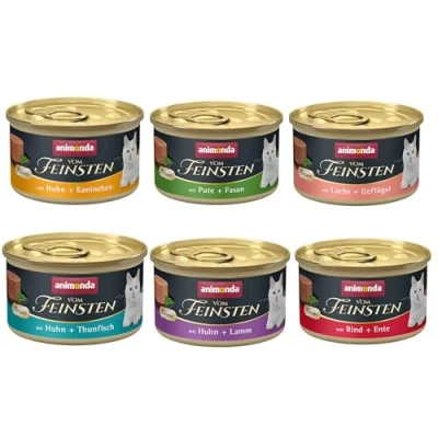 Abbildung von vom Feinsten Mousse Nassfutter Vielfalt (72 x 85 g), Katzenfutter nass ohne Getreide und Zucker von animonda, mitfrischen, fleischlichen Zutaten