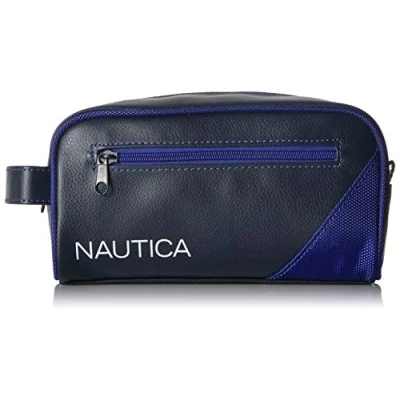 Abbildung von Nautica Herren Top Zip Travel Kit Toiletry Bag Organizer Packwrfel, königsblau, Einheitsgröße