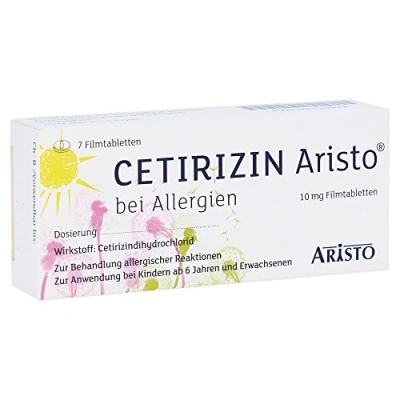 Abbildung von Cetirizin Aristo 10 mg Filmtabletten 7 St