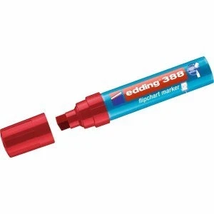 Abbildung von edding 10 x Flipchartmarker 388 4 12mm rot