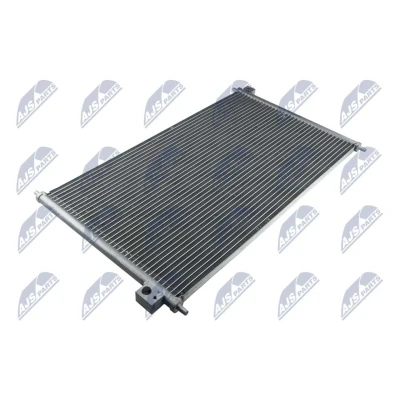 Abbildung von NTY CCS HD 004 Klimakondensator ohne Trockner Aluminium 633 HONDA: ACCORD 6 Limousine, Coupe