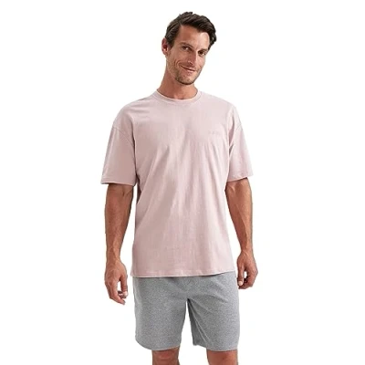 Abbildung von DeFacto Men&#039;s B0662AX T Shirt, Salmon, XXL