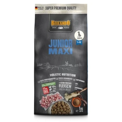 Abbildung von Belcando Junior Maxi Hundefutter Trockenfutter für Junghunde großer Rassen Alleinfuttermittel ab 4 Monaten (1 kg neu)
