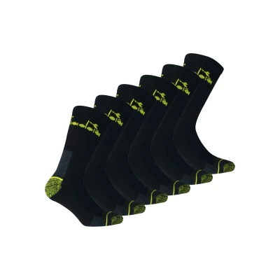 Abbildung von Diadora Unisex Arbeits 6ER PACK Socken, Größe: 39 42, Schwarz