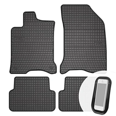 Abbildung von Gummimatten Auto Fußmatten Gummi Automatten Passgenau 4 teilig Set passend für Renault Laguna II 2001 2007