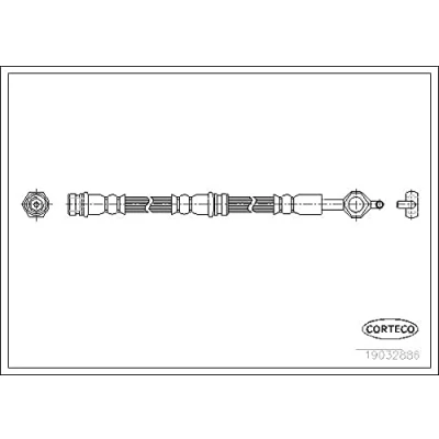 Abbildung von CORTECO 19032886 Bremsschläuche Hinterachse 550 FORD: Puma