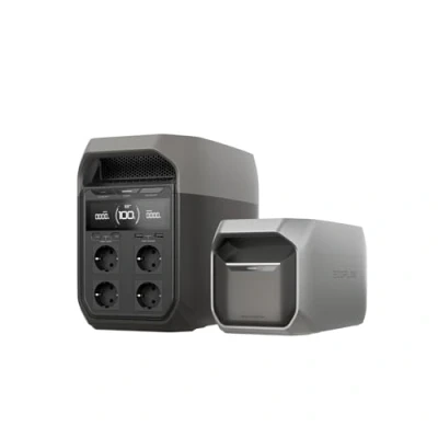 Abbildung von EcoFlow Tragbare Powerstation Delta 3 mit intelligentem Zusatzakku 1 024 Wh, LiFePO4 erweiterbare Batterie, Solargenerator für Notfälle, Wohnmobile, Camping und Stromausfälle (Powerbank inklusive)