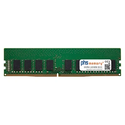 Abbildung von PHS memory 16GB RAM Speicher passend für HP ProLiant MicroServer Gen10 (G10) X3421 DDR4 UDIMM ECC 2400MHz PC4 2400T E, SP279139, E