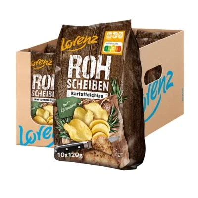 Abbildung von Lorenz Snack World Rohscheiben Rosmarin, 10er Pack (10 x 120 g)