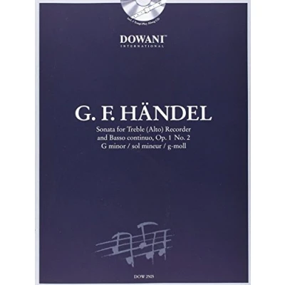 Abbildung von Handel: Sonata in G Minor, Op. 1, No. 2 for Treble (Alto) Recorder and Basso Continuo