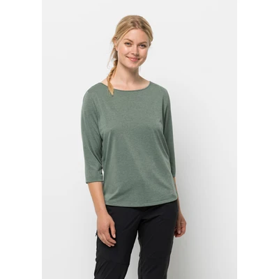 Abbildung von Jack Wolfskin JWP 3/4 T W Langarmshirt, Damen, Größe: Medium, Picnic green