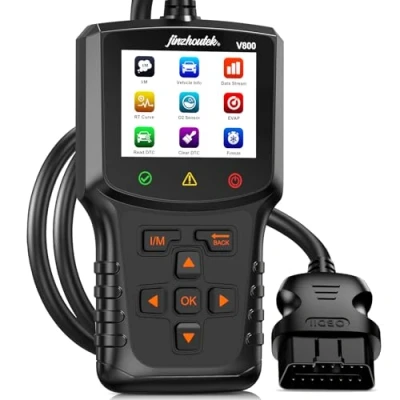 Abbildung von OBD2 Diagnosegerät OBD Auto Diagnose: EOBD Adapter Motor Fehlerauslesegerät Lesegerät mit Vollständigen OBDII Funktionen KFZ Auslesegerät Deutsch für BMW VW Mercedes Audi Alle Fahrzeugen