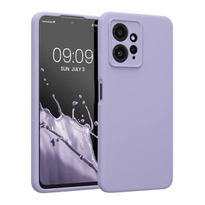 Abbildung von kwmobile Handyhülle kompatibel mit Xiaomi Redmi Note 12 (4G) Hülle gummierte Handy Case aus Silikon in Lavendel