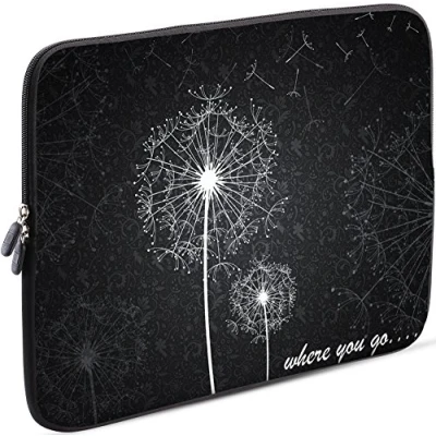Abbildung von Sidorenko Laptop Tasche für 14 14,2 Zoll Universal Notebooktasche Schutzhülle Laptoptasche aus Neopren, PC Computer Hülle Sleeve Case Etui, Grau