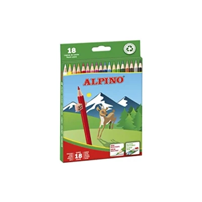 Abbildung von ALPINO 722846 Stiftkasten auf stifte Sortiments 18 Einheite mit Spitzer, 3.3 mm, bunt