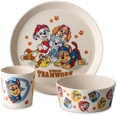Abbildung von KOZIOL Kindergeschirr Set Kleiner Teller + Schale Becher CONNECT GROW PAW PATROL (3 tlg), 1 Personen, Kunststoff, 100% melaminfrei &amp; recycelbar, CO² neutral in Deutschland produziert!
