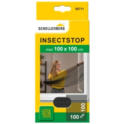Abbildung von SCHELLENBERG Fliegengitter Gewebe Insect. STOP Gitter 100x100 cm anth 50711