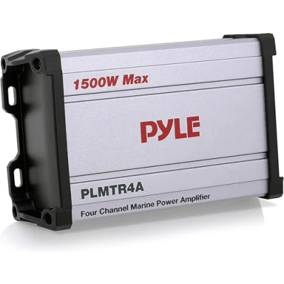Abbildung von Pyle Audio Verstärker Auto, Jeep &amp; Boot, Endstufe Auto Marine, Car Amplifier 4 Channel Robuste Kanal als Wasserdicht mit 1500 Watt, 13cm