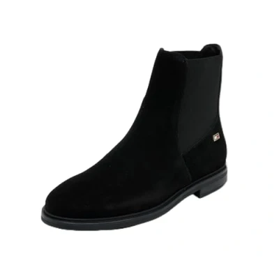 Abbildung von Tommy Hilfiger FLAG LOW Chelsea Stiefelette, Damen, Größe: 39, Black Schuhe