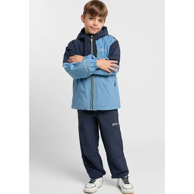 Abbildung von Jack Wolfskin Actamic Regenjacke / wasserabweisende Jacke für Kinder, Größe: 128, Elemental blue
