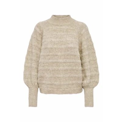 Abbildung von ONLY Celina LIFE L/S HIGH CC Strickpullover, Damen, Größe: XL, Birch