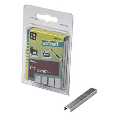 Abbildung von Wolfcraft 7036000 Breitrückenklammern, extra harter Stahl, Typ 053 10mm, 1000 Stück