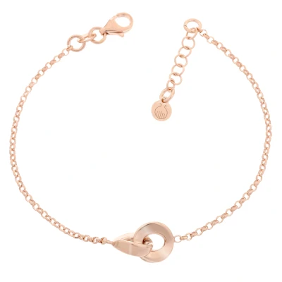 Abbildung von Orphelia Damen Armband Silber vergoldet rhodiniert 19 cm ZA 7178/RG