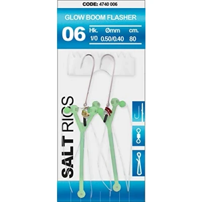 Abbildung von Spro Salt Rig #06 Glow Boom Flasher Paternoster Meeresangeln