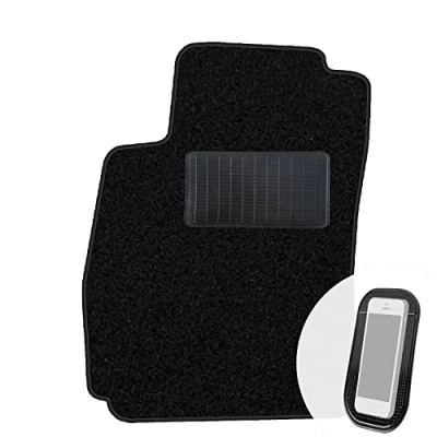 Abbildung von moto MOLTICO Fahrer Fußmatte Auto Velours Fahrerseite Autoteppiche Schwarz Fahrermatte 1 teilig passend für Chevrolet Aveo ab 2011