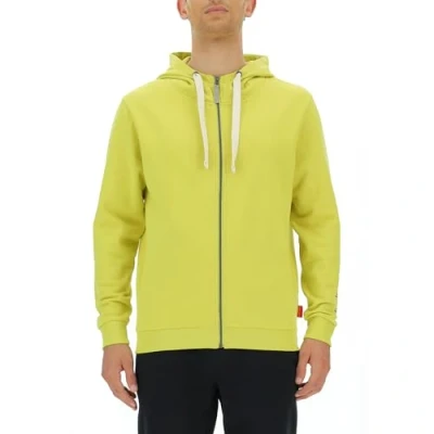 Abbildung von CITROËN O102941 I002 Hooded Sweatshirt Full Zip Vintage Logo Sleeve Print W/Side Pockets C23W Herren Celery Größe S