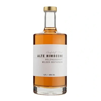 Abbildung von Grafschaft Mark Alte Himbeere Obstbrand 1 x 0,7 L, 40% vol. Alkohol, milder holzfassgelagerter Obstbrand, Schnaps Spezialitäten aus unserer Brennerei, Himbeerbrand, hochwertiger Obstler