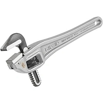 Abbildung von RIDGID 31120 Modell 14 Gekröpfte Rohrzange aus Aluminium, 14&quot; Sanitär Schraubenschlüssel