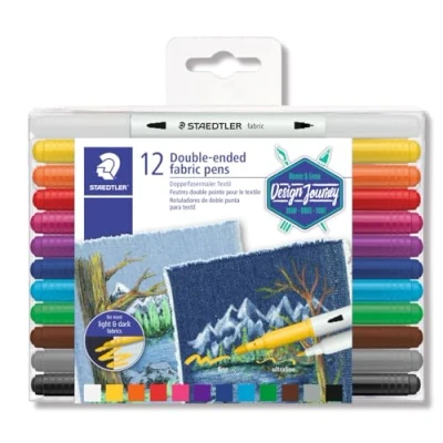 Abbildung von STAEDTLER Textilmarker Doppelfasermaler Textil, 12 Stück