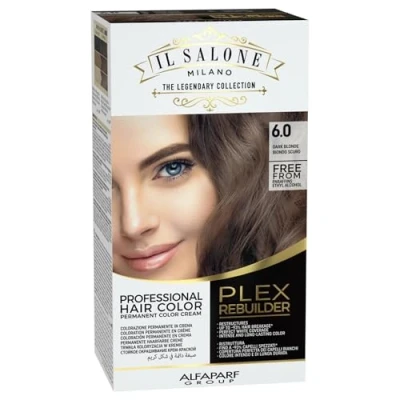 Abbildung von Alfaparf Milano Il Salone Plex Rebuilder Color Kit 6.0 Dunkelblond permanente Färbecreme
