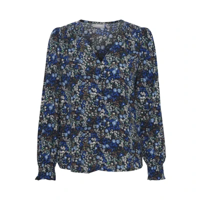 Abbildung von Fransa Frflowy BL 2 Bluse, Damen, Größe: Large, Bellwether blue ao