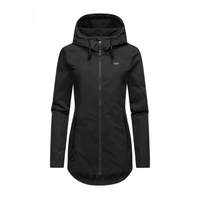 Abbildung von Ragwear ZUKA Regenjacke / wasserabweisende Jacke, Damen, Größe: XS, Black