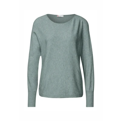 Abbildung von Street One Dolman Strickpullover, Damen, Größe: 34, Blau