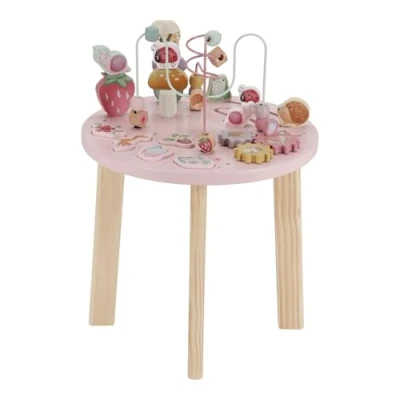 Abbildung von Little Dutch 7341 Holz Aktivitätstisch/Spieltisch Fairy Garden rosa