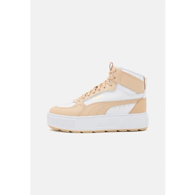 Abbildung von Puma Karmen Rebelle MID Sneaker high, Damen, Größe: 41, White/light sand Leder und lederimitat