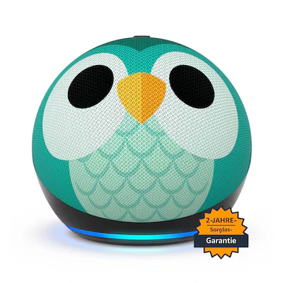 Abbildung von Echo Dot Kids (5. Gen., 2022) Smarter WLAN und Bluetooth Lautsprecher mit Alexa Speziell für Kinder, Kindersicherung Eulen Design