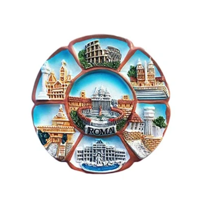 Abbildung von 3D Kühlschrankmagnet, Motiv: Roma, Italien, Reiseaufkleber, Souvenirs, Kunstharz, Heim und Küchendekoration, Kühlschrankmagnet aus China