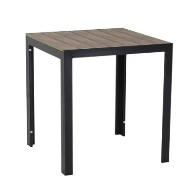 Abbildung von Gardissimo Gartentisch Alma Anthrazit, Nonwood Aluminium 70 x cm, Holz Look