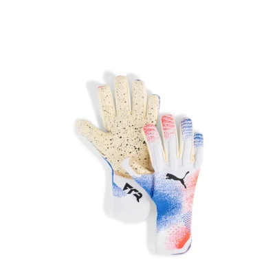 Abbildung von Puma FUTURE Ultimate NC Fußball Torwarthandschuhe Mit Other Pattern White/Glowing Red/Ultra Blue Größe: 7