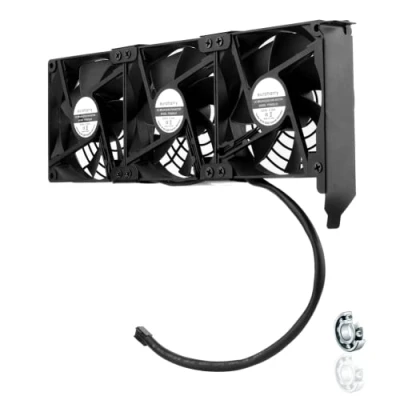 Abbildung von euroharry Mini USB Ventilator Grafikkarten Lüfter3 x 92 mm Hoher Luftstrom Lüfter