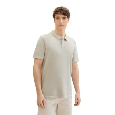 Abbildung von TOM TAILOR Denim Herren Poloshirt im Washed Look, light dove grey, XXL