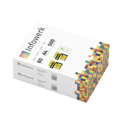 Abbildung von Infowerk Druckerpapier Kopierpapier 1000 Blatt A4 80g Premium Weiß Testsieger PEFC, PEFC Zertifikat (GFA COC 500582)